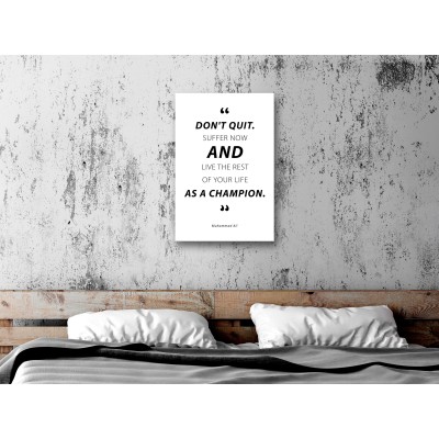 Πίνακας ζε καμβά - Quote - Muhammad Ali (1 Part) Vertical