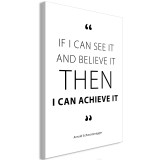 Πίνακας ζε καμβά - Quote - Arnold Schwarzenegger (1 Part) Vertical