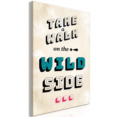 Πίνακας ζε καμβά - Take Walk on the Wild Side (1 Part) Vertical