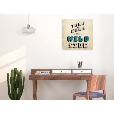 Πίνακας ζε καμβά - Take Walk on the Wild Side (1 Part) Square