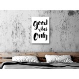 Πίνακας ζε καμβά - Good Vibes Only (1 Part) Vertical
