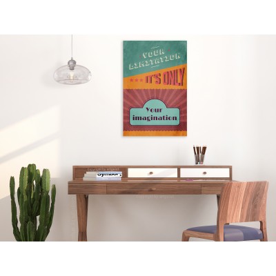 Πίνακας ζε καμβά - Your Limitation It's Only Your Imagination (1 Part) Vertical