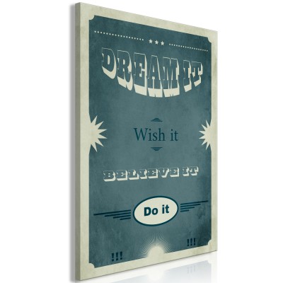 Πίνακας ζε καμβά - Do It (1 Part) Vertical