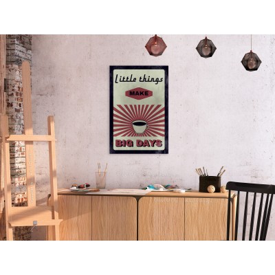 Πίνακας ζε καμβά - Little Things Big Days (1 Part) Vertical
