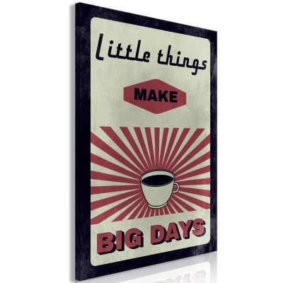 Πίνακας ζε καμβά - Little Things Big Days (1 Part) Vertical
