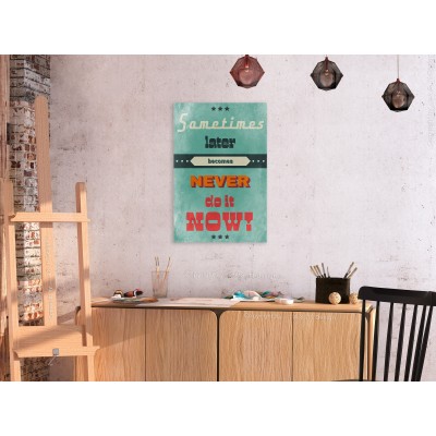 Πίνακας ζε καμβά - Do It Now! (1 Part) Vertical
