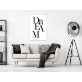 Πίνακας ζε καμβά - Black Dream (1 Part) Vertical