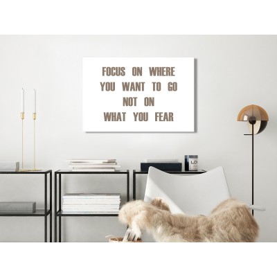 Πίνακας ζε καμβά - Focus on Where You Want (1 Part) Wide