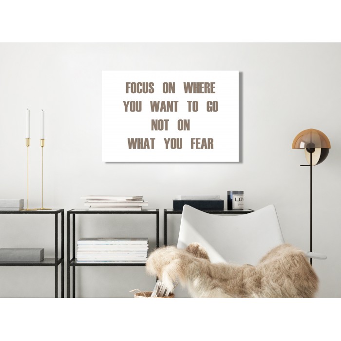 Πίνακας ζε καμβά - Focus on Where You Want (1 Part) Wide