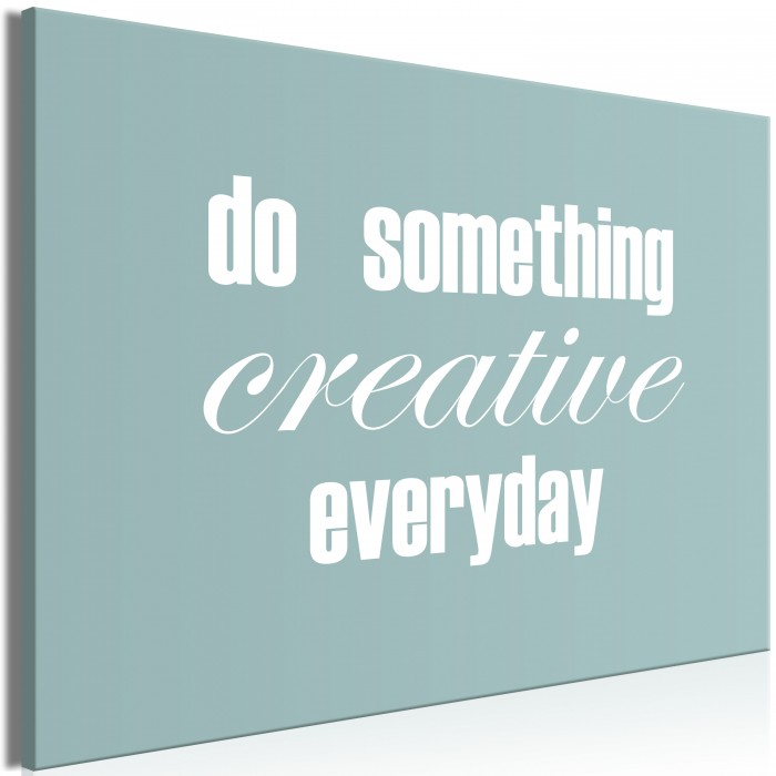 Πίνακας ζε καμβά - Do Something Creative Everyday (1 Part) Wide