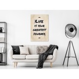 Πίνακας ζε καμβά - Life is Your Greates Journey (1 Part) Vertical