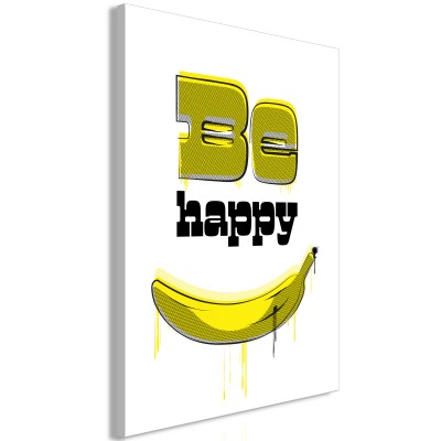Πίνακας ζε καμβά - Happy Banana (1 Part) Vertical