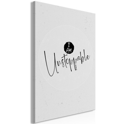 Πίνακας ζε καμβά - I Am Unstoppable (1 Part) Vertical