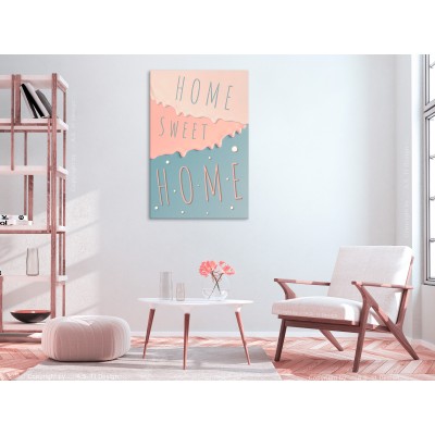 Πίνακας ζε καμβά - Inscriptions: Home Sweet Home (1 Part) Vertical