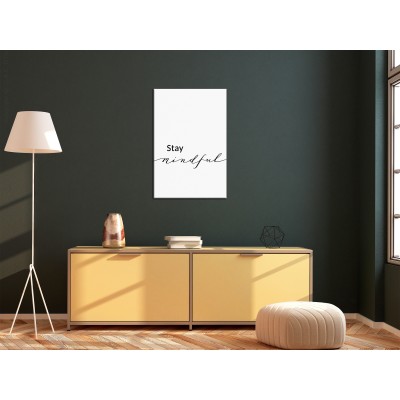 Πίνακας ζε καμβά - Stay Mindful (1 Part) Vertical