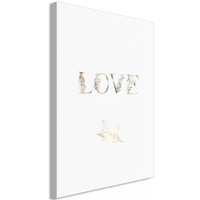 Πίνακας ζε καμβά - Love Is Strength (1 Part) Vertical