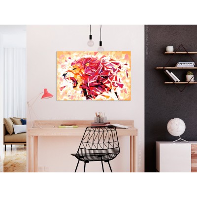 Πίνακας αυτοζωγραφικής - Abstract Lion