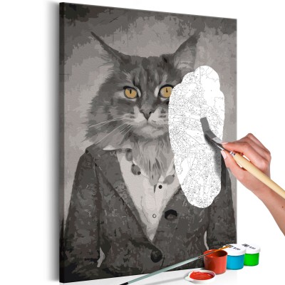Πίνακας αυτοζωγραφικής - Elegant Cat