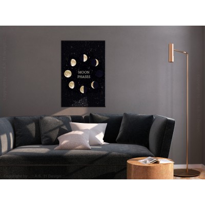 Πίνακας ζε καμβά - Lunar Cycle (1 Part) Vertical