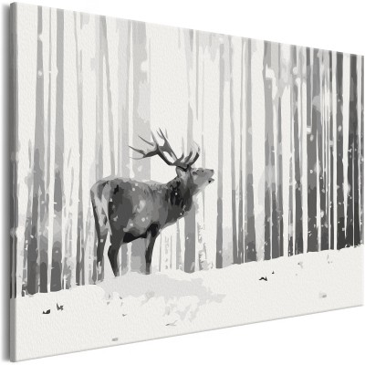 Πίνακας αυτοζωγραφικής - Deer in the Snow