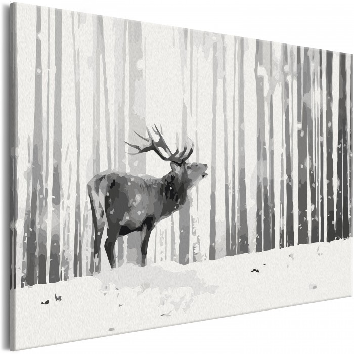 Πίνακας αυτοζωγραφικής - Deer in the Snow