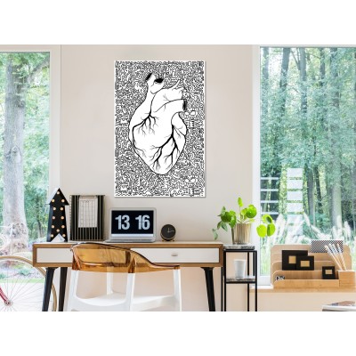 Πίνακας ζε καμβά - Clean Heart (1 Part) Vertical