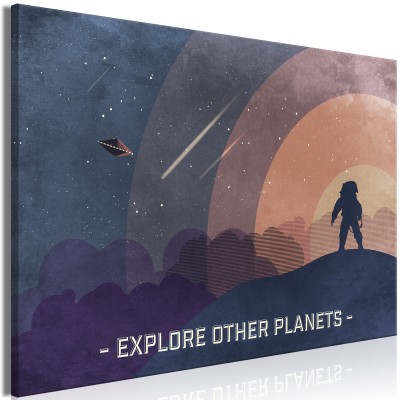 Πίνακας ζε καμβά - Explore Other Planets (1 Part) Wide