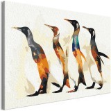 Πίνακας αυτοζωγραφικής - Penguin Family