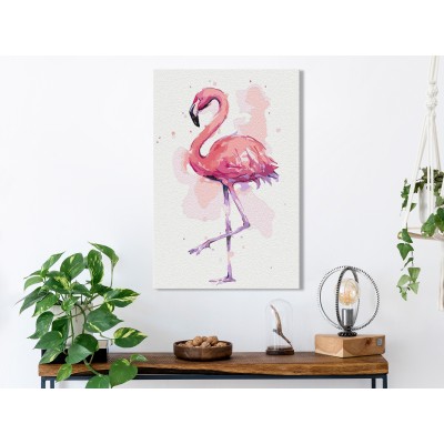 Πίνακας αυτοζωγραφικής - Friendly Flamingo