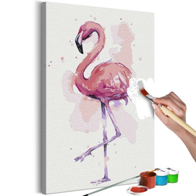 Πίνακας αυτοζωγραφικής - Friendly Flamingo