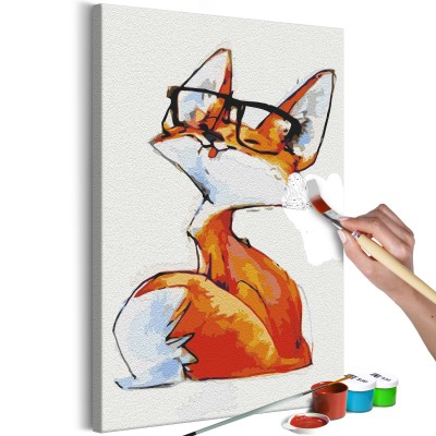 Πίνακας αυτοζωγραφικής - Eyeglass Fox