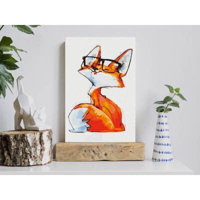 Πίνακας αυτοζωγραφικής - Eyeglass Fox