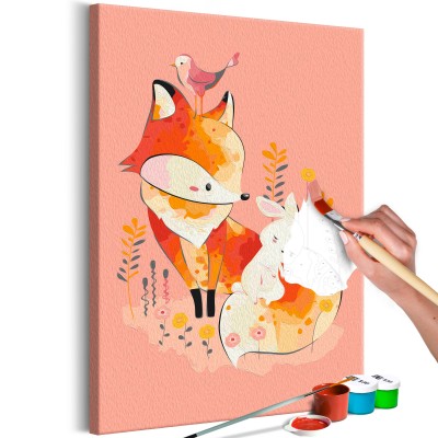 Πίνακας αυτοζωγραφικής - Fox and Rabbit