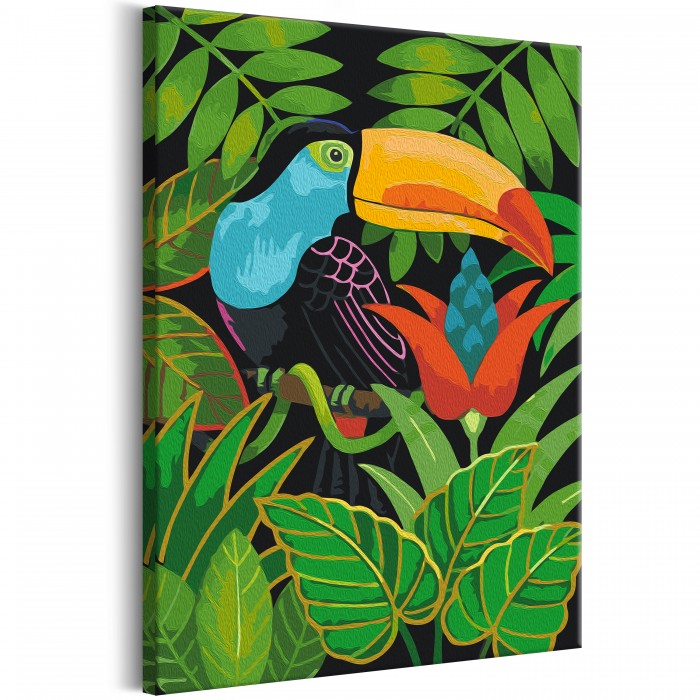 Πίνακας αυτοζωγραφικής - Beautiful Toucan