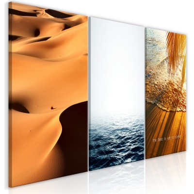 Πίνακας ζε καμβά - Sand and Water (3 Parts)
