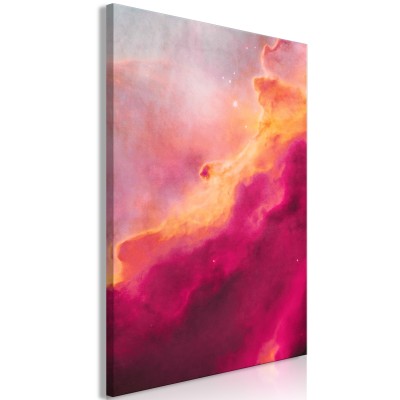 Πίνακας ζε καμβά - Pink Nebula (1 Part) Vertical