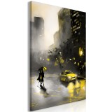Πίνακας ζε καμβά - City Glow (1 Part) Vertical