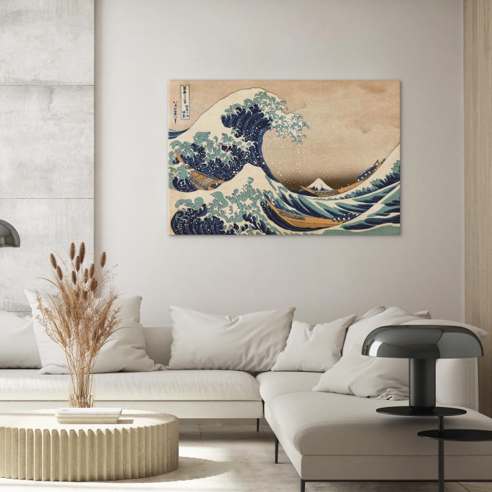 Πίνακας ζε καμβά - The Great Wave off Kanagawa (Reproduction)
