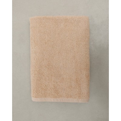 Βαμβακερή Πετσέτα Πισίνας Αντιχλωριακή Blur Λουτρού | 80x180cm Μπεζ