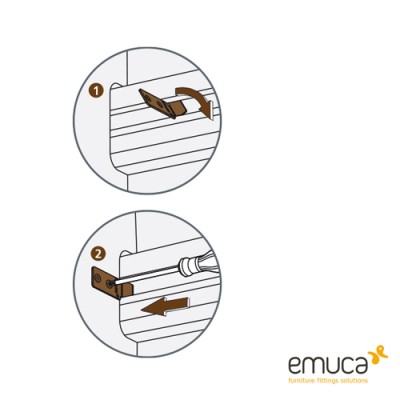 Γωνία Στήριξης για προφίλ Gola Emuca 8923405