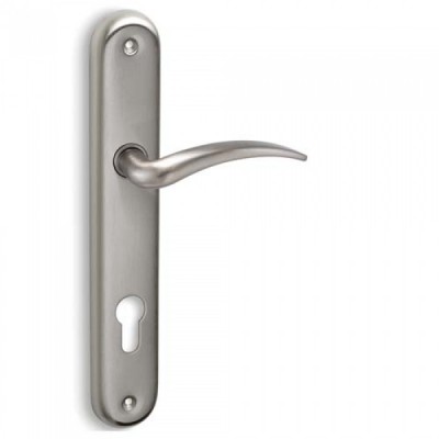 Πόμολα πόρτας χειρολαβή με πλάκα C435 σε Ματ Αντικέ