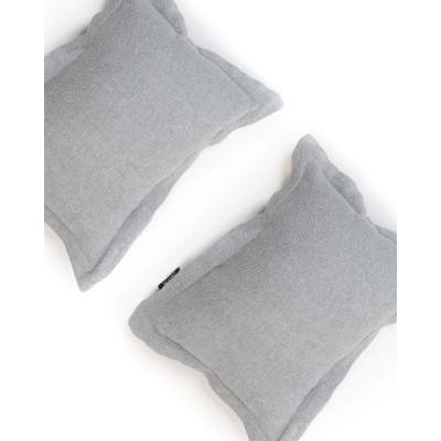 Βαμβακερή Oxford Μαξιλαροθήκη Καναπέ Δαπέδου Carl σε 2 Αποχρώσεις 3 Διαστάσεις 30x40+3cm Γκρι