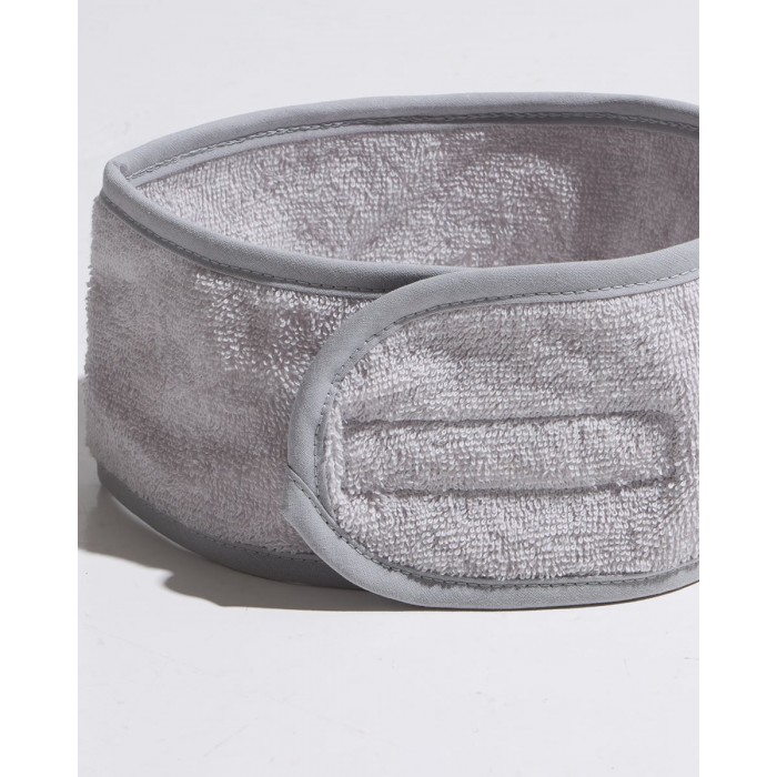 Μονόχρωμη Πετσετέ Κορδέλα Μαλλιών για Beaute Carrie Γκρι