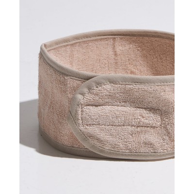 Μονόχρωμη Πετσετέ Κορδέλα Μαλλιών για Beaute Carrie Μπεζ