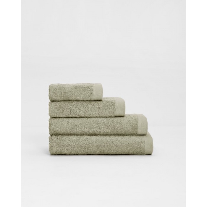 Βαμβακερή Πετσέτα Charlotte Μπάνιου | 65x135cm Χακί