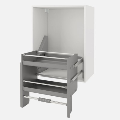 Πτυσσόμενος μηχανισμός ντουλαπιού κουζίναςOPERA  TIRAMIGIU με 2 Ράφια για Ντουλάπι με εξωτερικές Διαστάσεις 60cm