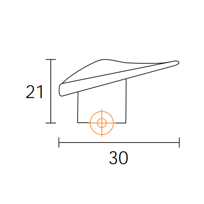 Πόμολα επίπλων Conset C534 σε Σατινέ Χρώμιο