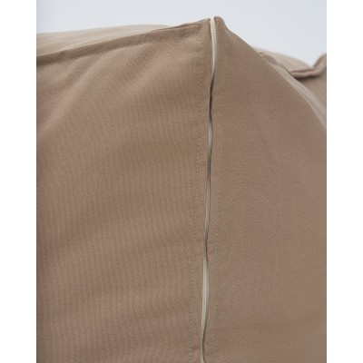 Μονόχρωμο Αδιάβροχο Πουφ Contract 50x50x60cm Λαδί