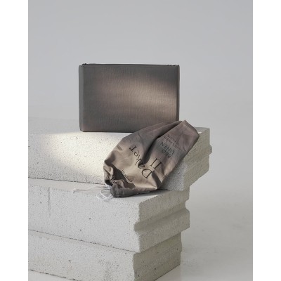 Ζεύγος Βαμβακερές Μαξιλαροθήκες Daker II 50x70cm 50x70cm Ανθρακί