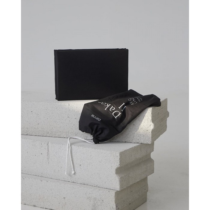 Ζεύγος Βαμβακερές Oxford Μαξιλαροθήκες Daker II 50x70cm 50x70 5cm Μαύρο